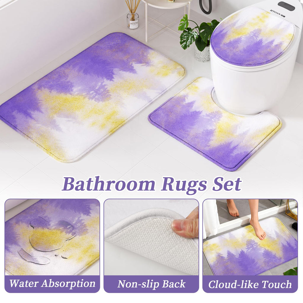 XLHOMO 24 PCS Black Bathroom Accessories Set with Shower Curtain and Rugs, Bathroom Decor Set with Trash Can, Toilet Brush, Soap Dispenser, Toothbrush Holder, Tumbler, Soap Dish and Jars