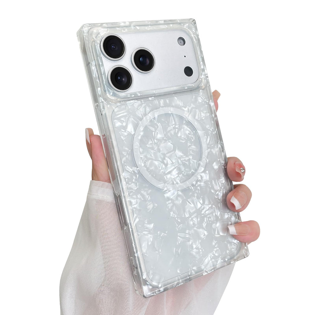 Cute Case for iPhone 13 Pro Case for Women Girls with Iridescent Cloud Pattern Design, Aesthetic Trendy Girly Matte Glitter Sparkly Rainbow Rectangle Protective Phone Cover, Sun Set Sky