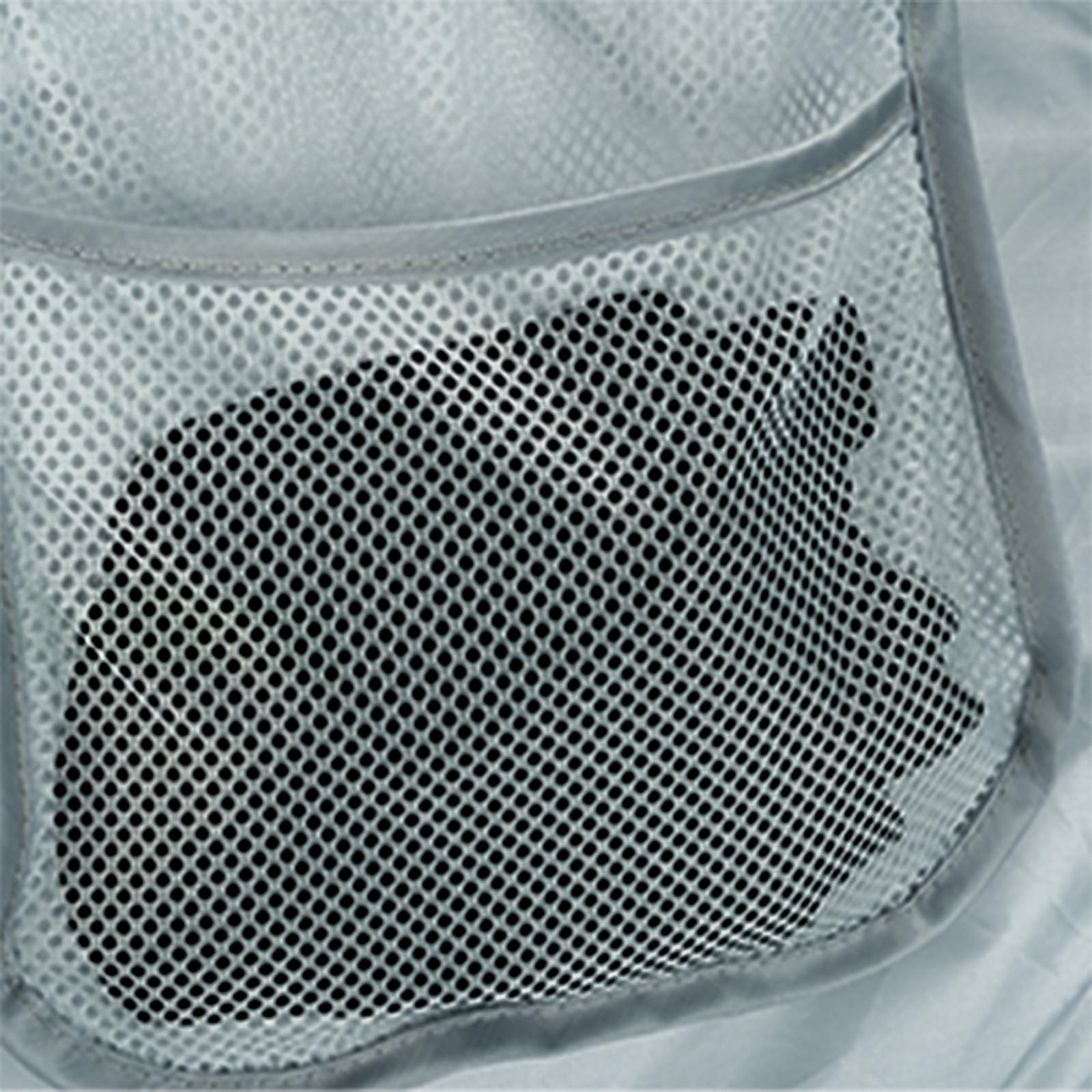 4Pcs Beige Canvas Laundry Hamper, Foldable Pop-up Mesh Basket, Large Capacity, Opening Design, Side Storage Bag, Versatile Use-Home, Camping, Dorm, Hotel, Travel
