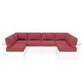 Outdoor Furniture Replacement Cushions, 5" Foam Foam High-Density, Fits 6-seat Sectional Rattan Conversation Set, 14 Piece Patio Water-Resistant Replacement Sofa Cushions, Liner&Cover