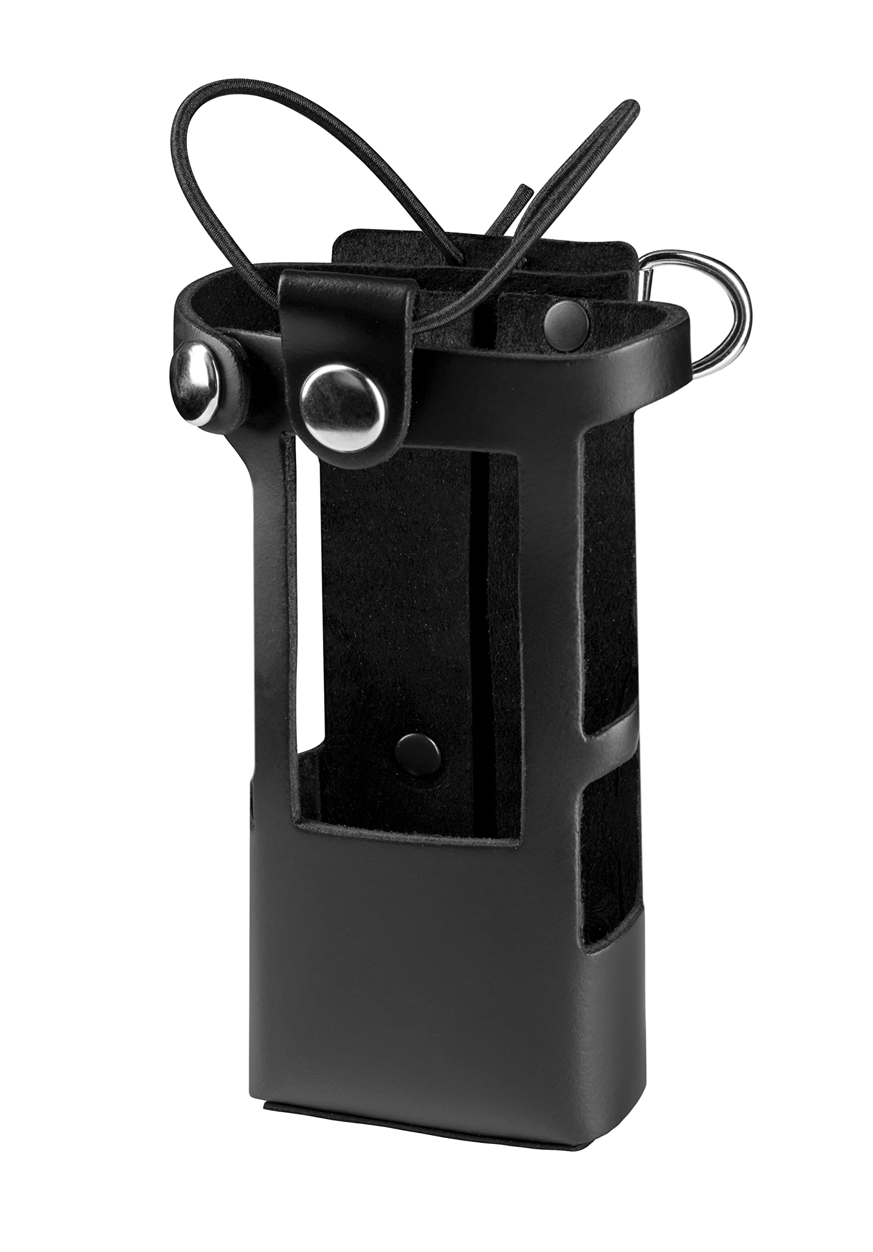 Perfect Fit firefighter radio strap and holder leather Bundle Set Includes radio holster, strap, sway strap, cord keepers
