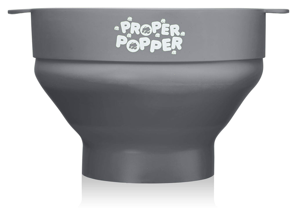 The Original Proper Popper Microwave Popcorn Popper, Silicone Popcorn Maker, Collapsible Bowl BPA Free & Dishwasher Safe - (Aqua)