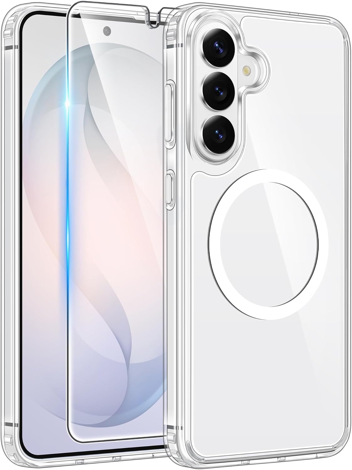 FNTCASE for iPhone 17 Case: [Compatible with Magsafe] Translucent Matte Cases with [Full Camera Protection] [Screen Protector] Military Grade Shockproof Protective Phone Cover - Light Purple