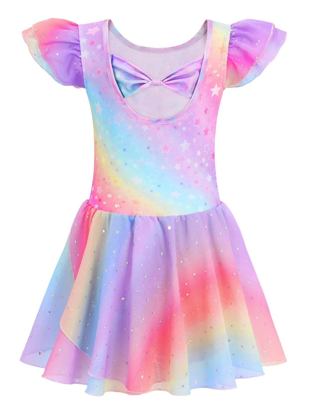 Mecceos Ballet Leotards for Girls Toddler Dance Leotards Short/Long Sleeve Skirt Ballerina Outfits