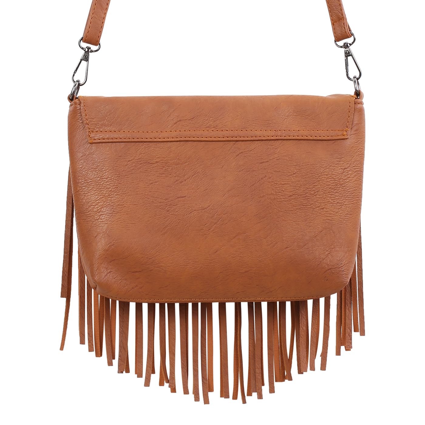 HDE Women's PU Leather Hobo Fringe Crossbody Tassel Purse Vintage Flap Envelope Handbag Western Sling Shoulder Bag