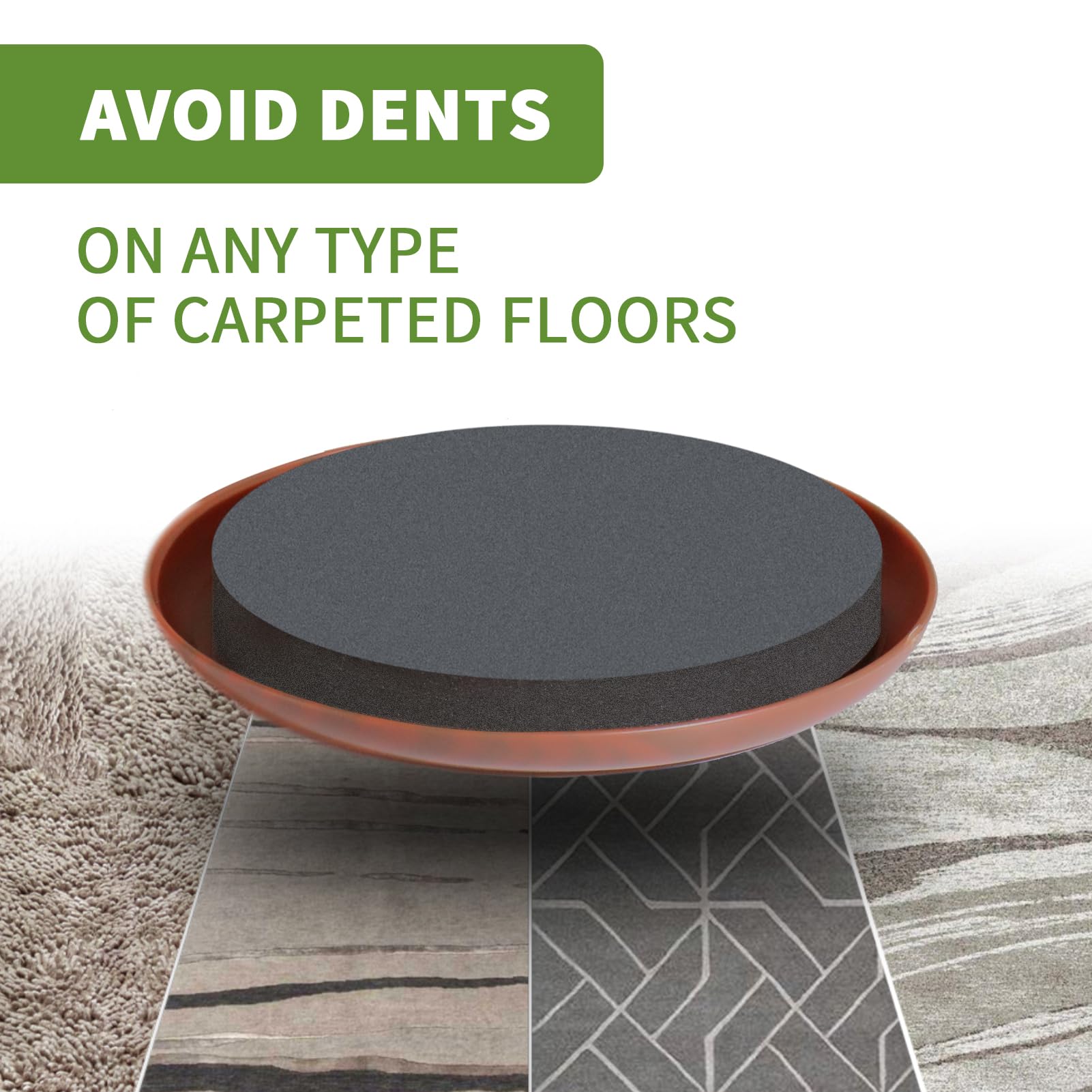 Furniture Sliders for Carpet 4 PCS - 9 1/2 inch Furniture Moving Slider Chair Legs Floors Protectors– Move Your Furniture Easy & Safely (for Carpet)