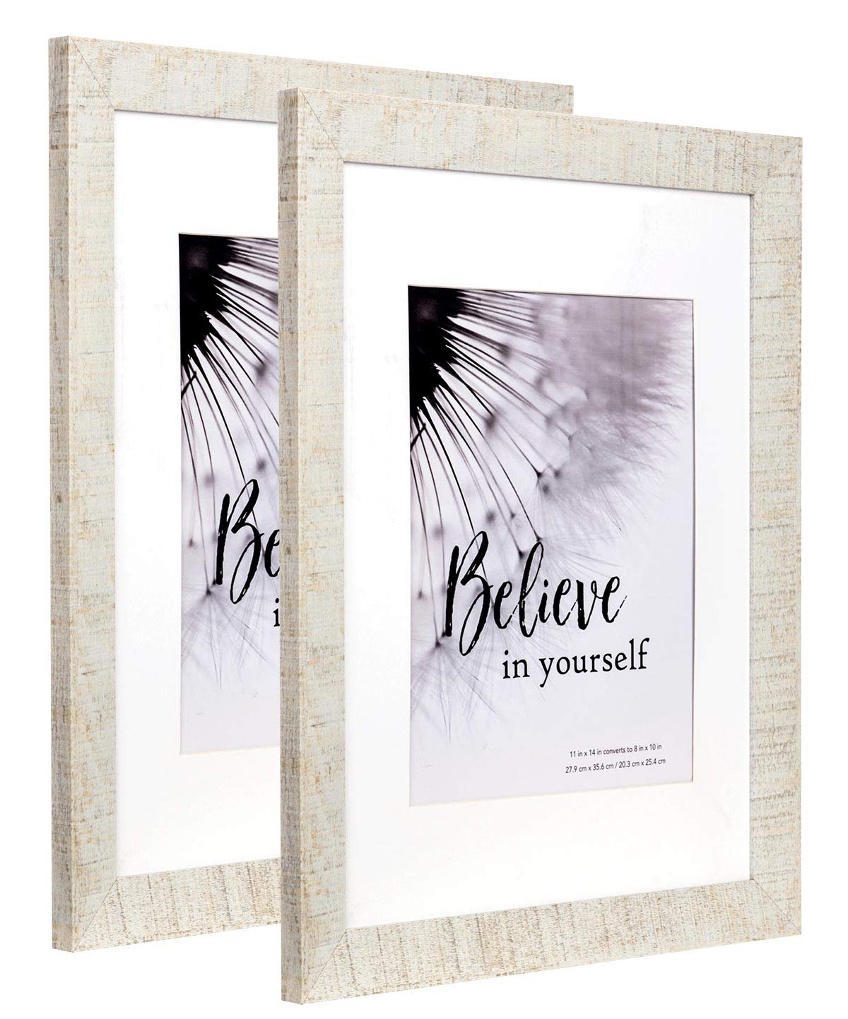 5x7 Picture Frame Gold, Display 5x7 without Mat or 4x6 with Mat, Wall Gallery Photo Frames