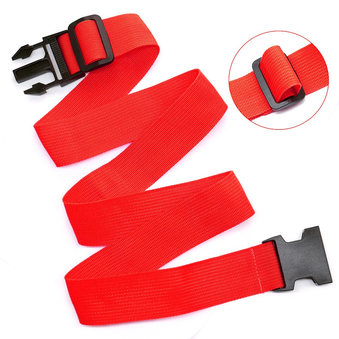 Luggage Straps for Suitcases TSA Approved, Travel Accessories to Connect Two Suitcase, Add Bag Luggage Straps for Carry On Your 3 Luggages Adjustable Buckle Belt, 2Pack Black