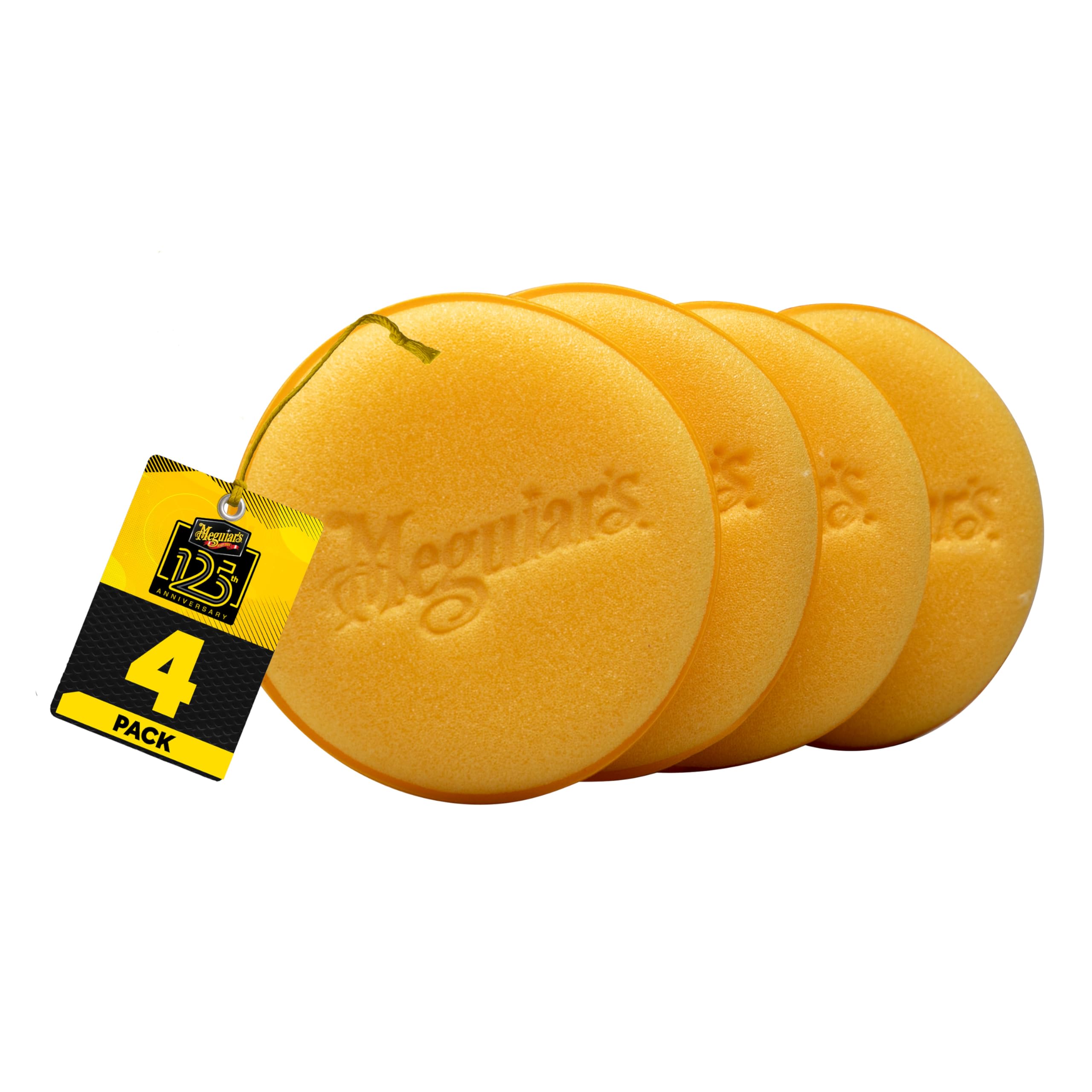 Meguiar's W0004 Supreme Shine 4" Foam Applicator Pads – 4 Count (Pack of 2)
