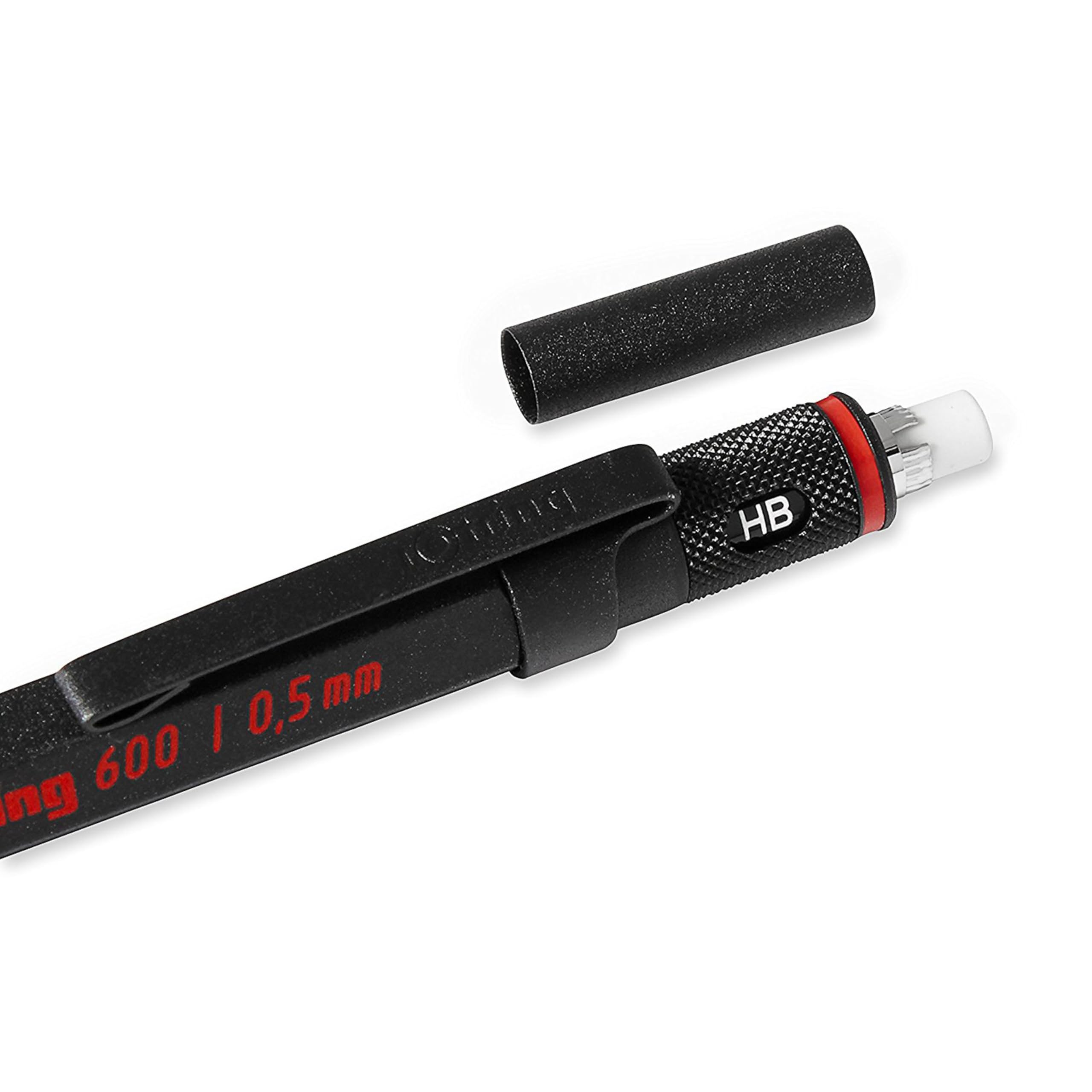 rOtring 600 Mechanical Pencil, 0.5mm, Black Barrel - For Writing, Drafting, Engineering, Architecture Professionals