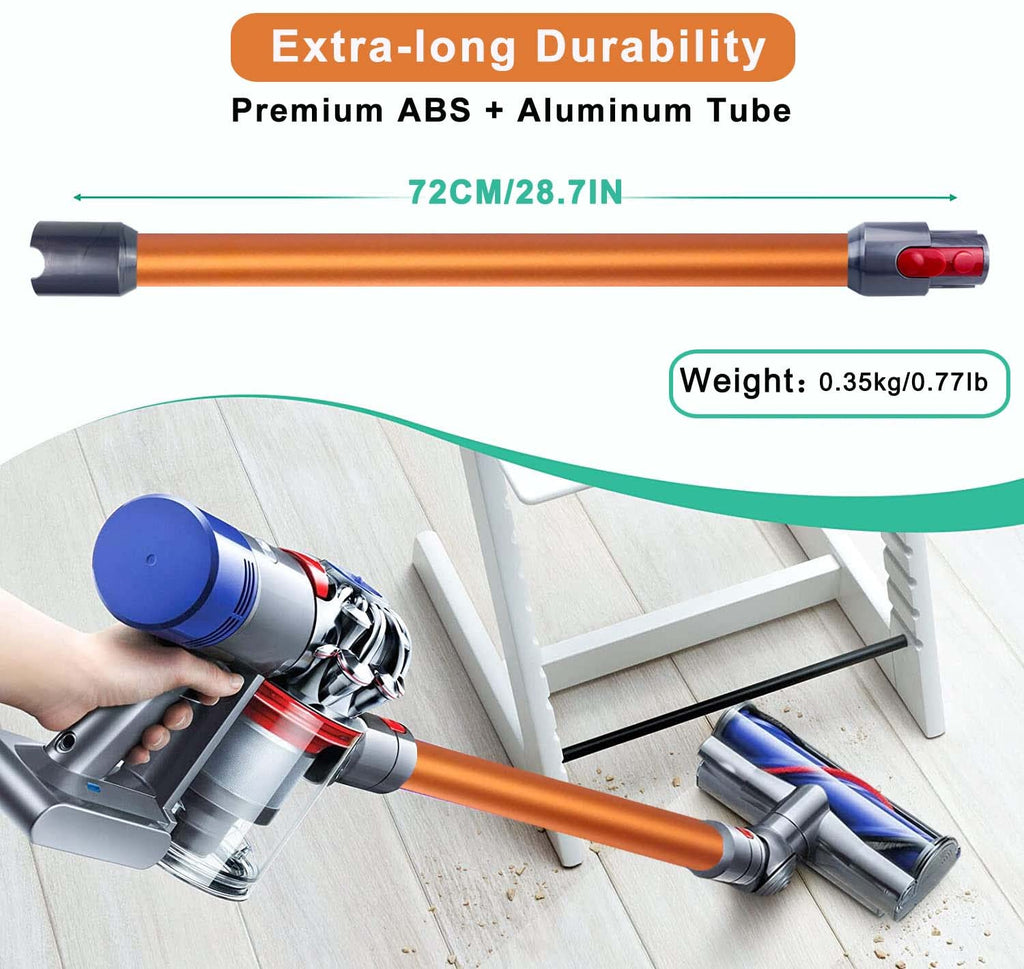 GYLBF Quick Release Wand Compatible for Dyson V15 V11 V10 V8 V7 Stick Vacuum Cleaners, Vacuums Attachment Extension Tube, 28.3 IN (Black)