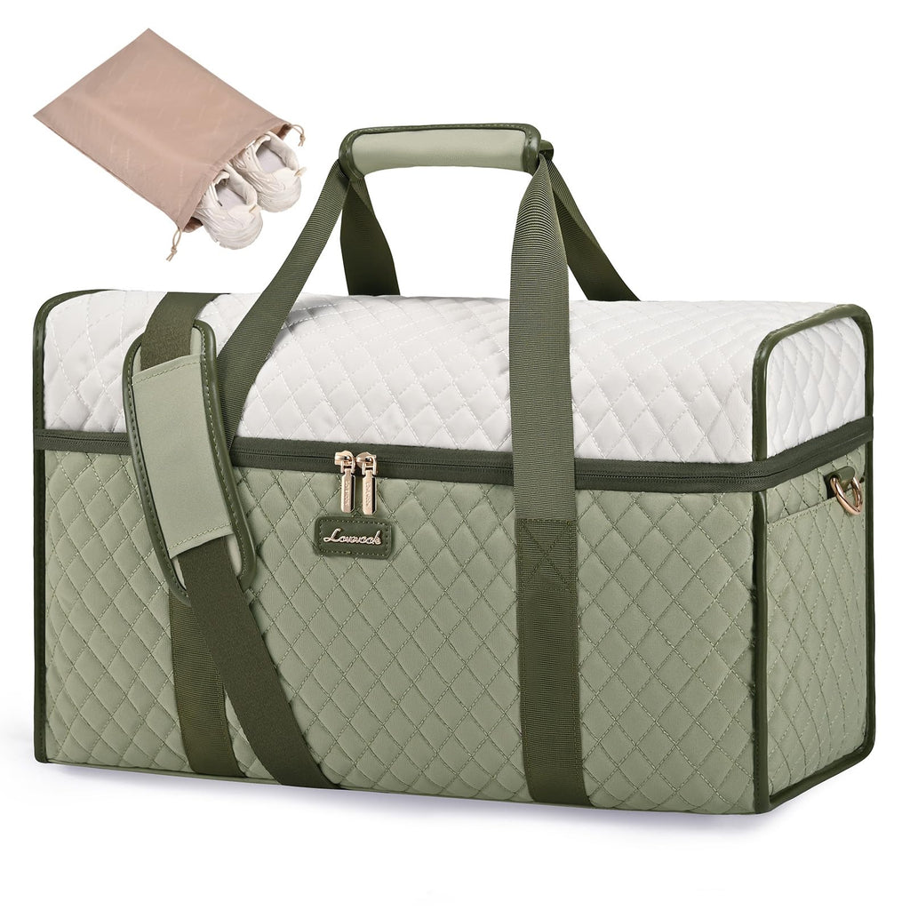 LOVEVOOK Travel Duffle Bag - Weekender & Overnight Bag with Toiletry & Wet Pocket, Carry-On Size, 3pc Set
