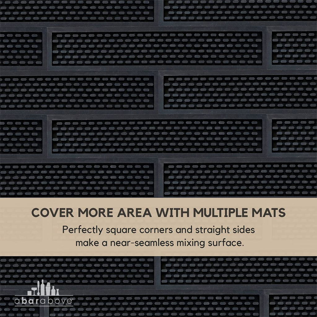 Premium A Bar Above Heavy Duty Bar Mat, Food Safe Silicone Mat, Mats for Bartending and Coffee, Commercial Strength Bartender Accessories, Dish Drying Mats for Kitchen Counter, Barista Accessories