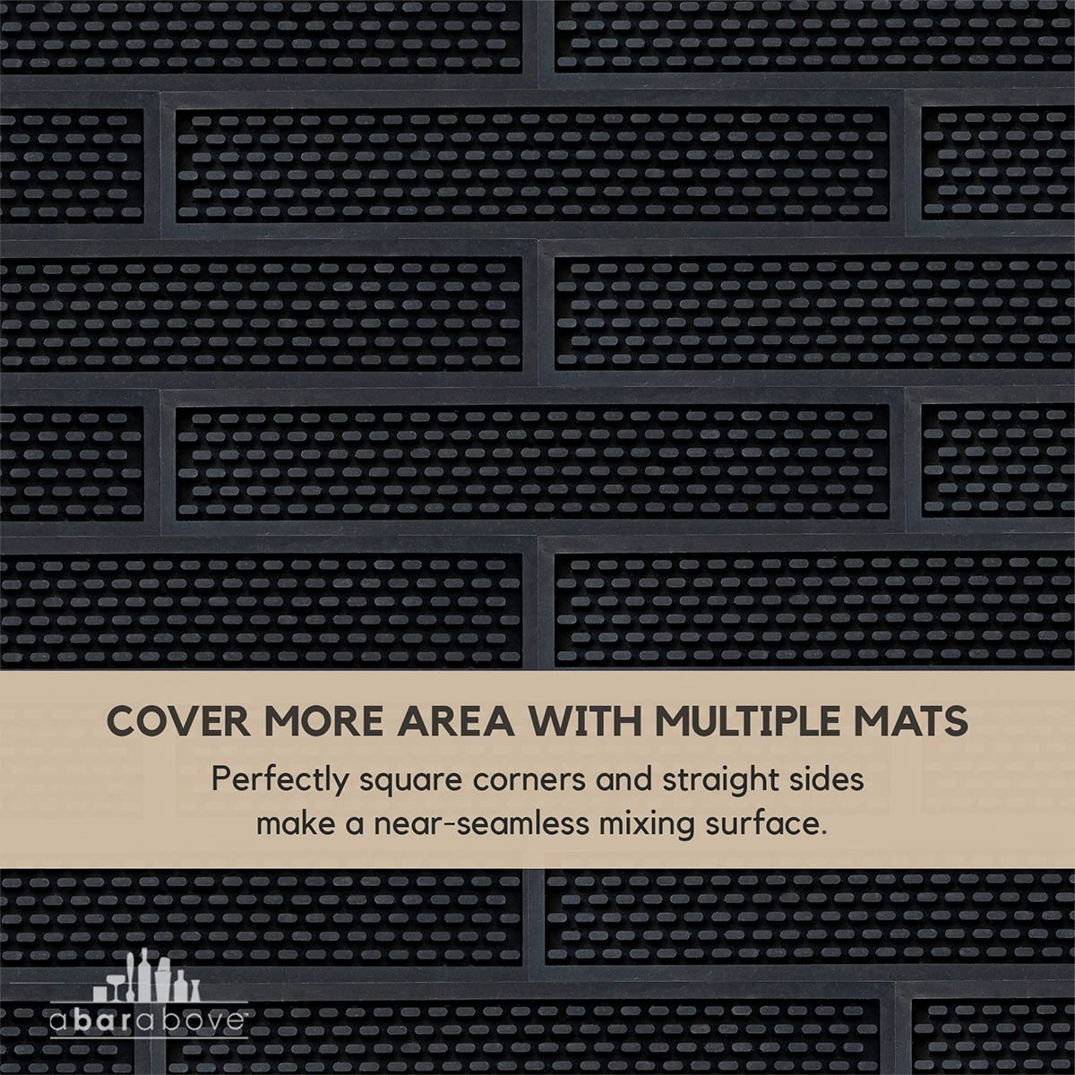 Premium A Bar Above Heavy Duty Bar Mat, Food Safe Silicone Mat, Mats for Bartending and Coffee, Commercial Strength Bartender Accessories, Dish Drying Mats for Kitchen Counter, Barista Accessories