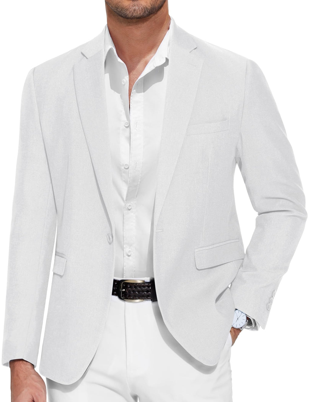 COOFANDY Men's Casual Blazer One Button Sport Coat Slim Fit Lightweight Suit Blazer Jacket