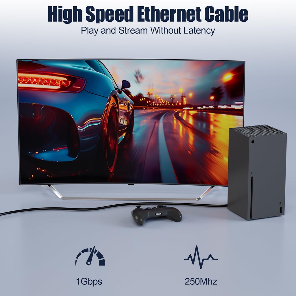 MEIPEK Cat 6 Shielded Ethernet Cable 10ft, Outdoor&Indoor Cat 6 Patch Cable, Heavy Duty 23AWG, High Speed, Weatherproof, UV Resistant Cat6 RJ45 LAN Network Cables for Gaming, Modem