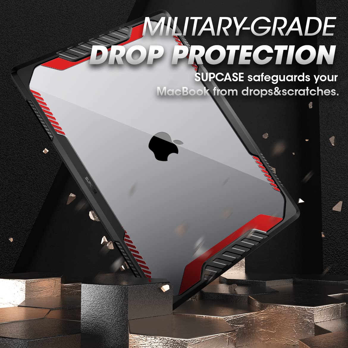 SUPCASE for MacBook Pro 14 Inch Case 2026-2021 (Unicorn Beetle), M5/M4/M3/M2/M1 Pro/Max A3427 A3426 A3434 A3185 A3401 A3112 A2918 A2992 A2779 A2442 Rugged Protective Cover for MacBook Pro 14", Black
