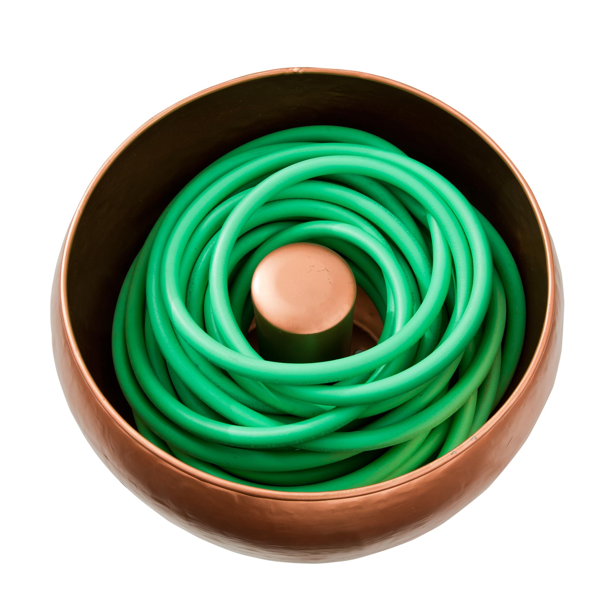 Liberty Garden Products Garden 1901 Rustic Garden Hose Pot, Holds 100-Feet of 5/8-Inch, Bronze