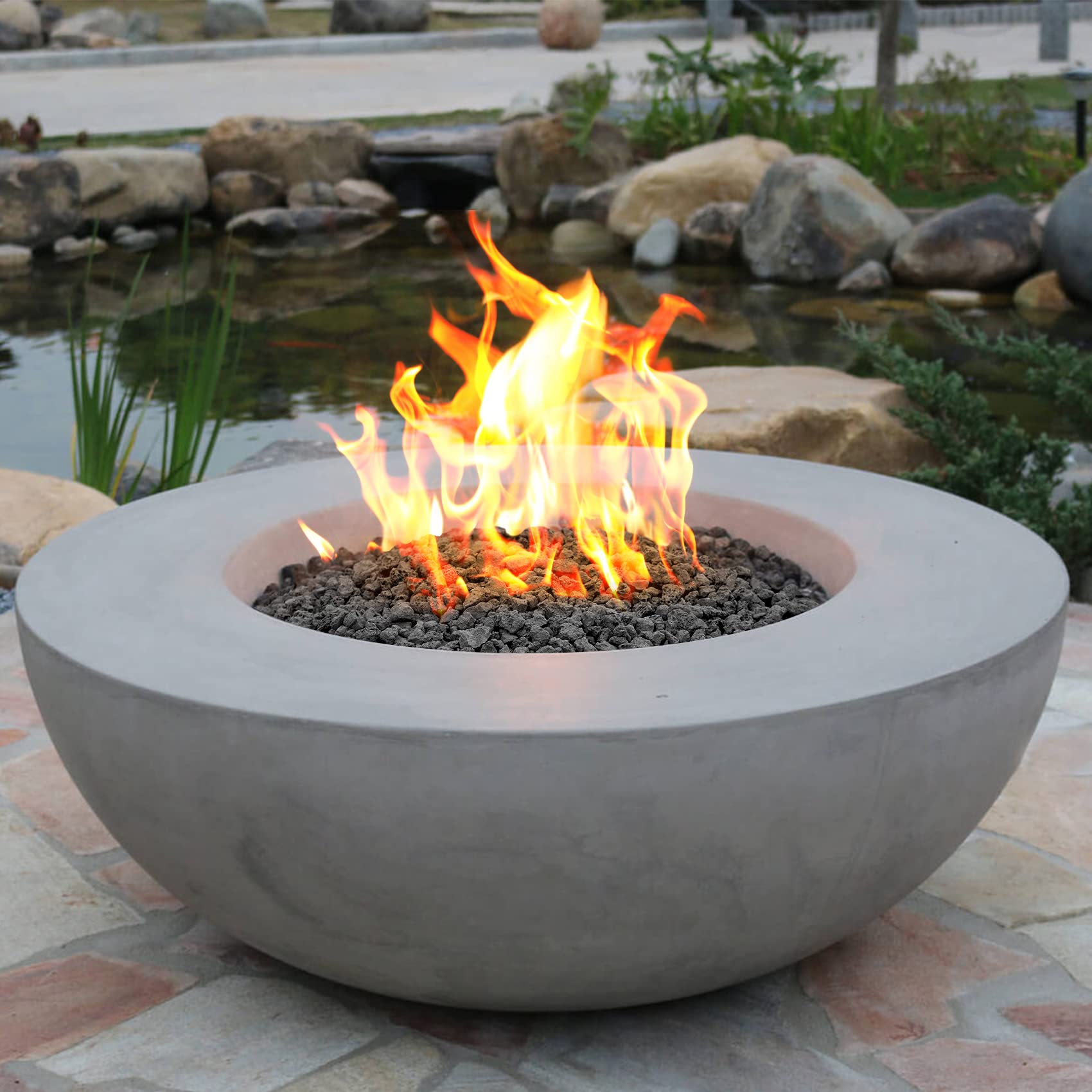 Mr. Fireglass 10 Pounds Black Natural Lava Rock for Indoor Outdoor Gas Fire Pits Fireplaces & Barbecue Grills | Volcanic Lava Stones for Decorating Garden Landscaping, Potted Plants, 0.2"-0.3"