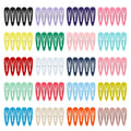 ECADY 100-Piece Metal Snap Hair Clips for Girls, Toddlers, and Kids, Hair Bow Barrettes Perfect for Fine Hair, Thick Hair, and More - Featuring Fun Bow Designs