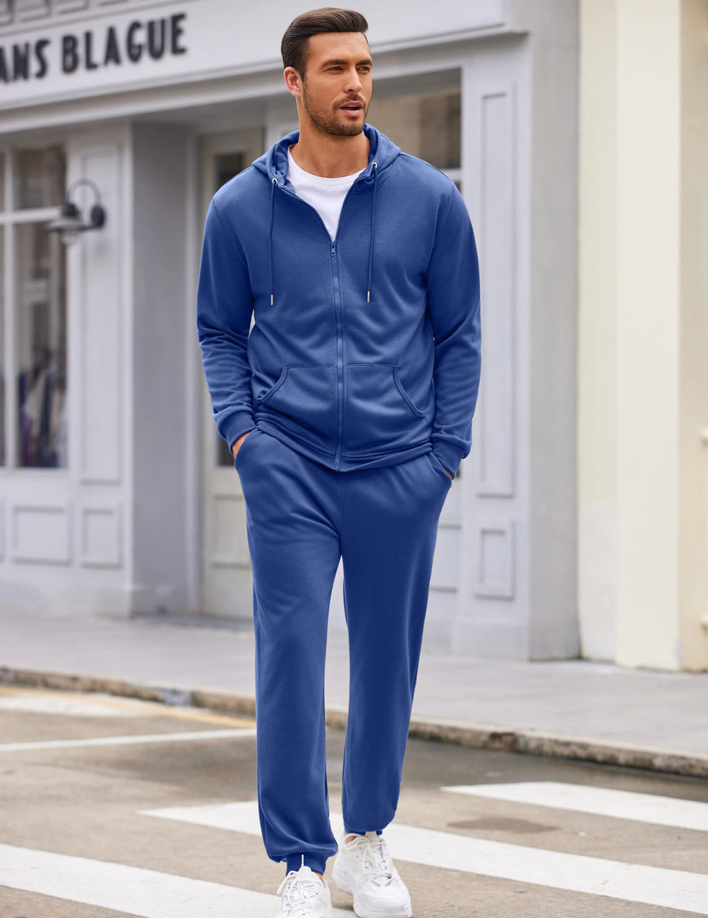 COOFANDY Sweatsuits for Men 2 Piece tracksuit Sets Full Zip Hoodie Sweatpants for Men Casual Sports Jogging Suits S-4XL