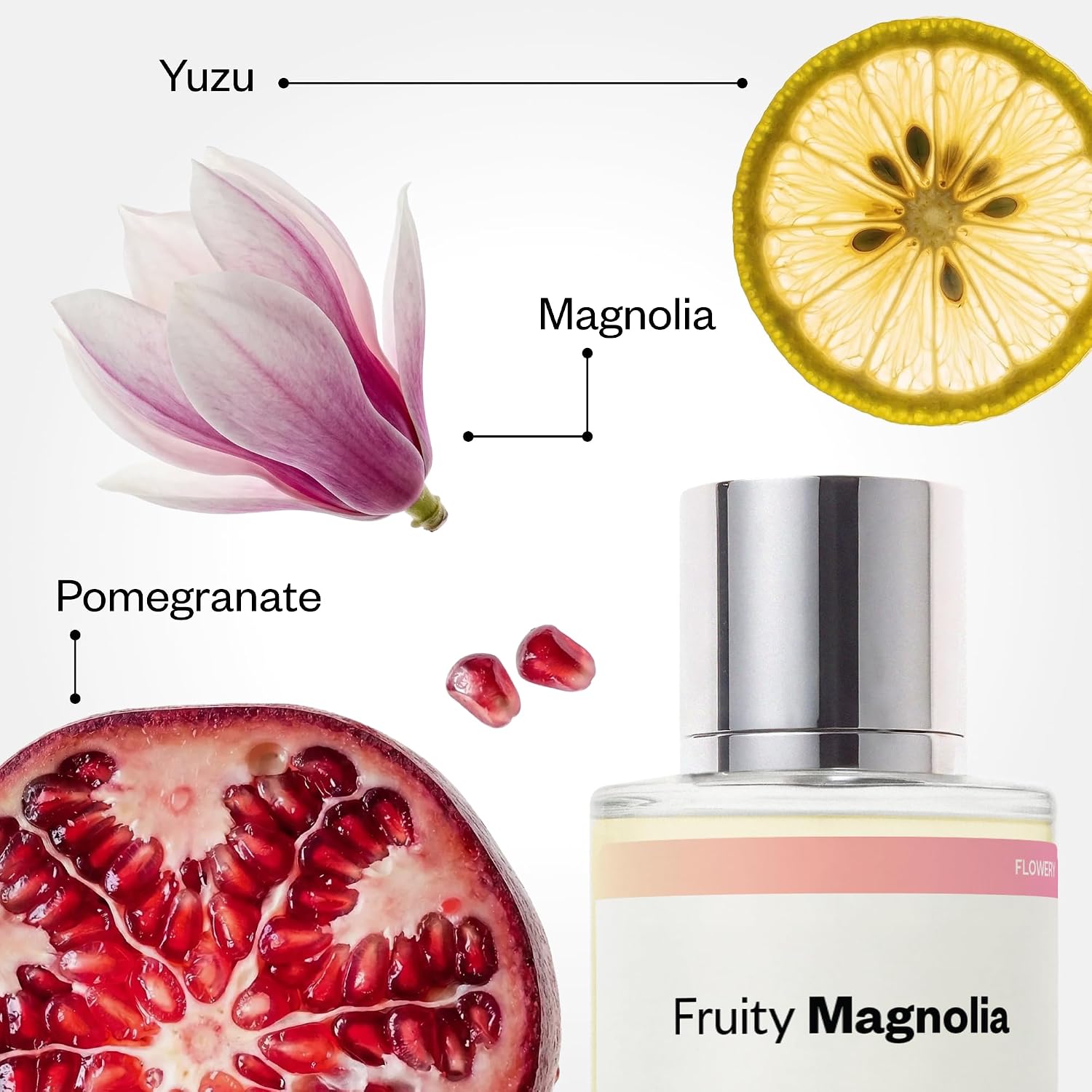 Dossier - Fruity Magnolia - Eau de Parfum - Inspired by Bright Crystal - Long-Lasting Fragrance - Feminine - 1.7 fl oz (50ml)