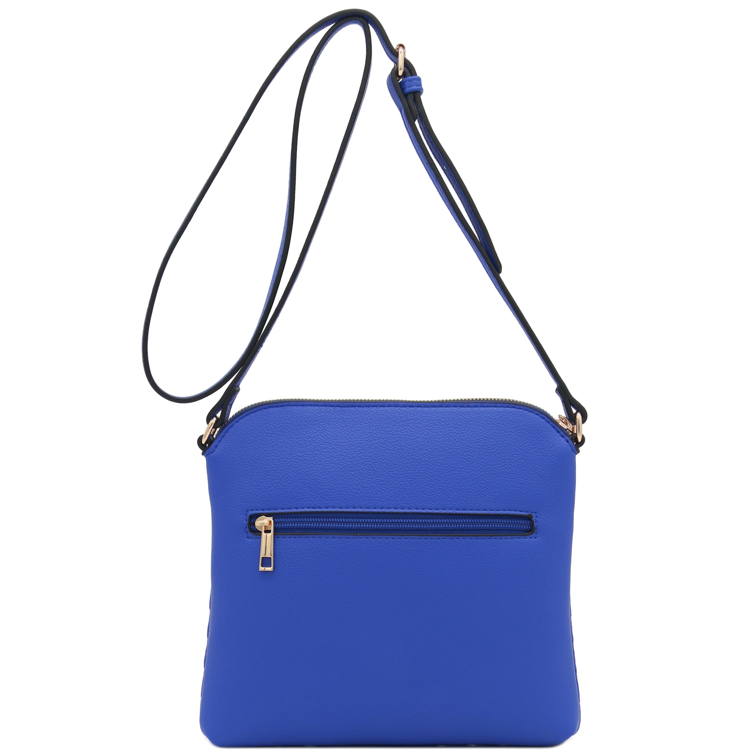 FashionPuzzle Chevron Quilted Medium Crossbody Bag with Tassel Accent