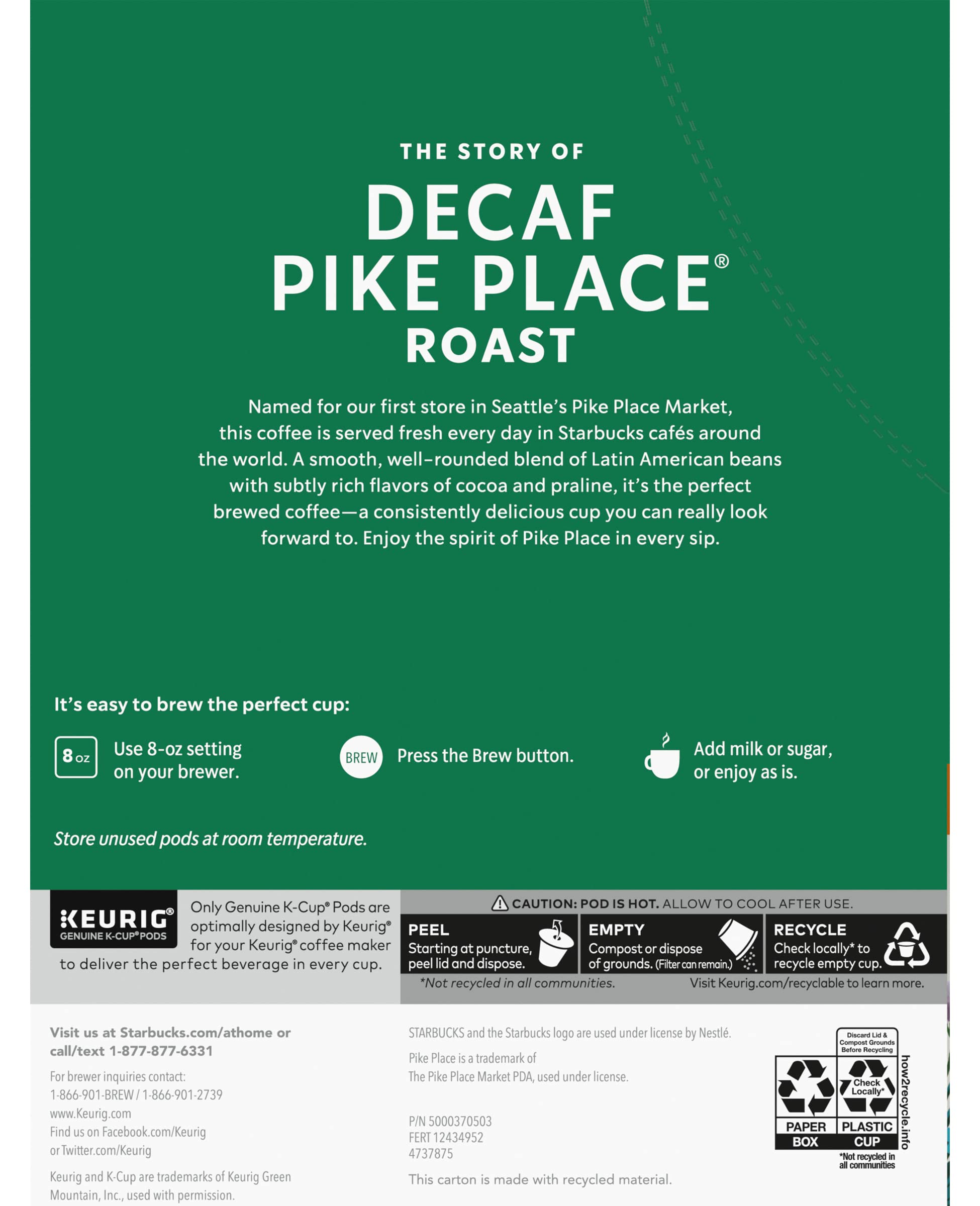 Starbucks House Blend, K-Cup for Keurig Hot Brewers, 72-Count