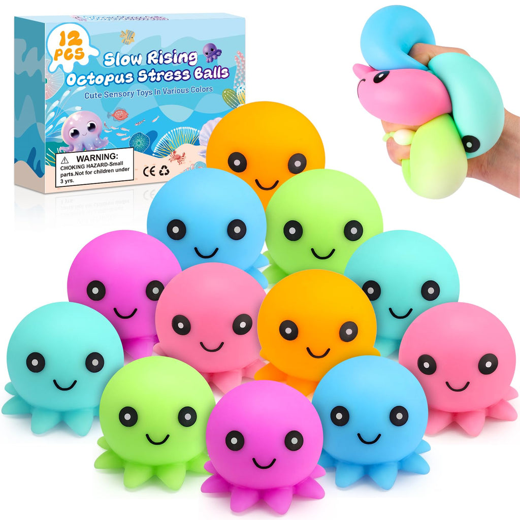 24 Pack Slow Rising Ice Cube Squishy Stress Balls，Stress Cube for Adults Kids , Bulk Taba Squish Fidget Toys, Square Squeeze Toy for Classroom Prizes, Mini Nice Cube Squishy for Party Favors