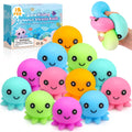 24 Pack Slow Rising Ice Cube Squishy Stress Balls，Stress Cube for Adults Kids , Bulk Taba Squish Fidget Toys, Square Squeeze Toy for Classroom Prizes, Mini Nice Cube Squishy for Party Favors