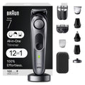 Braun All-in-One Style Kit Series 7 7410, 8-in-1 Trimmer for Men with Beard Trimmer, Body Trimmer for Manscaping, Hair Clippers & More, Sharpest Blade, 40 Length Settings, Waterproof