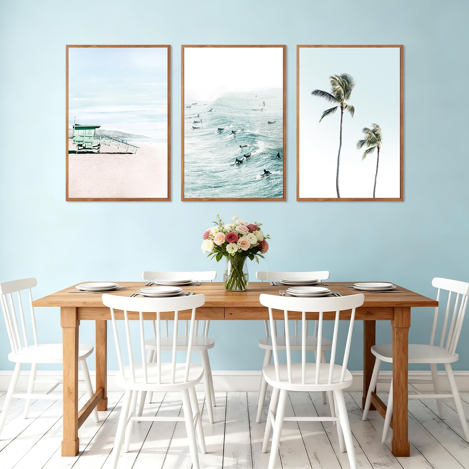 CHDITB Abstract Modern Framed Canvas Wall Art Set, Contemporary Artwork for Home Decor, Neutral Pastel Illustration Wall Painting, Nordic Minimal Zen Art Prints for Living Room Office-16 x24 x3