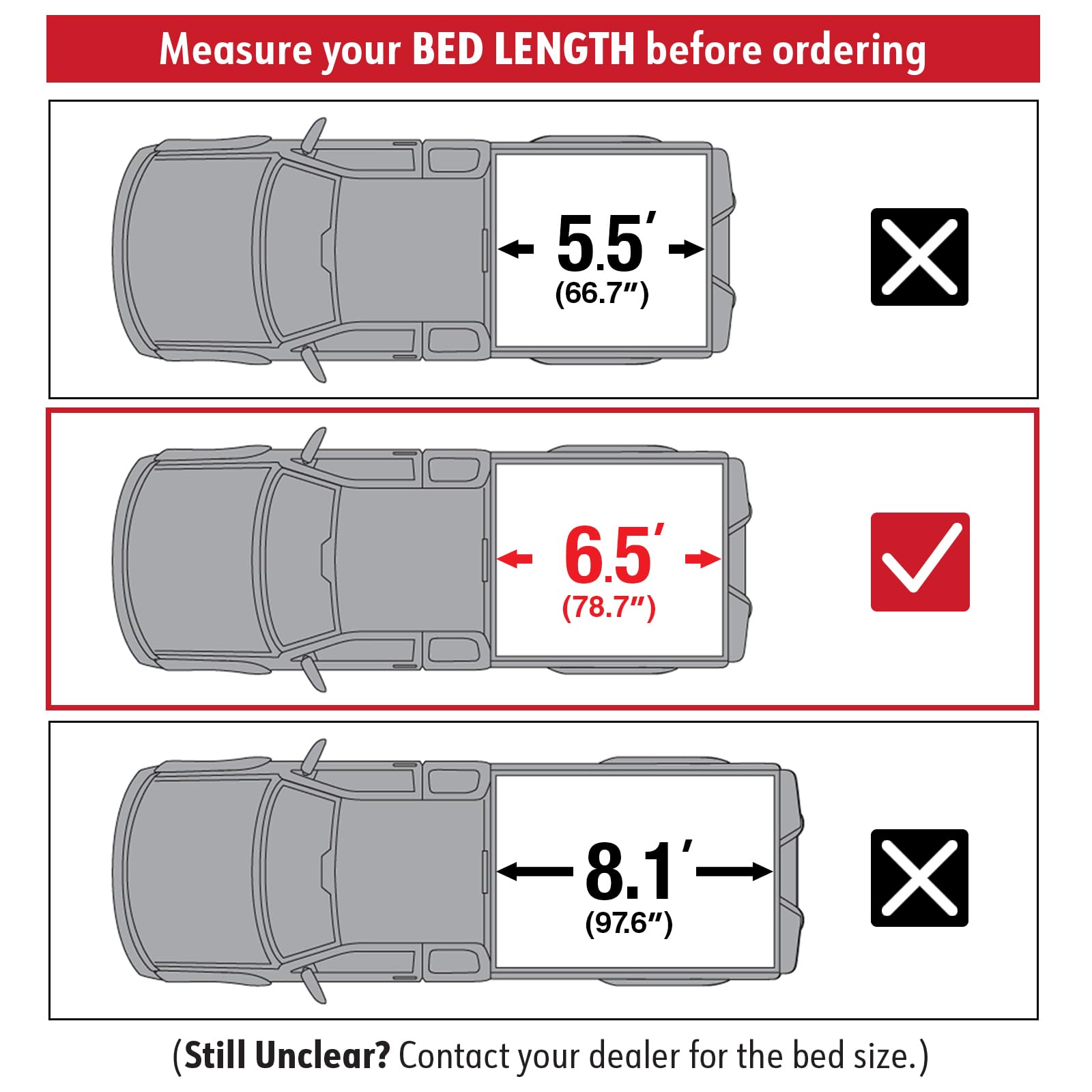 MaxMate Soft Roll-up Truck Bed Tonneau Cover Compatible with 2007-2013 Toyota Tundra | 5.5' (67") Bed | TCT169038