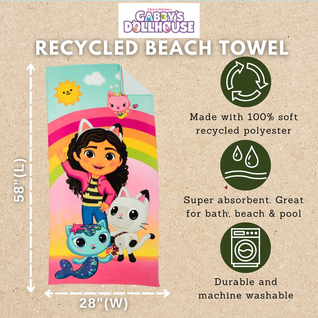 Barney Classic Kids Super Soft Cotton Bath/Pool/Beach Towel, 58 in x 28 in, (Offical Licensed Product) By Franco