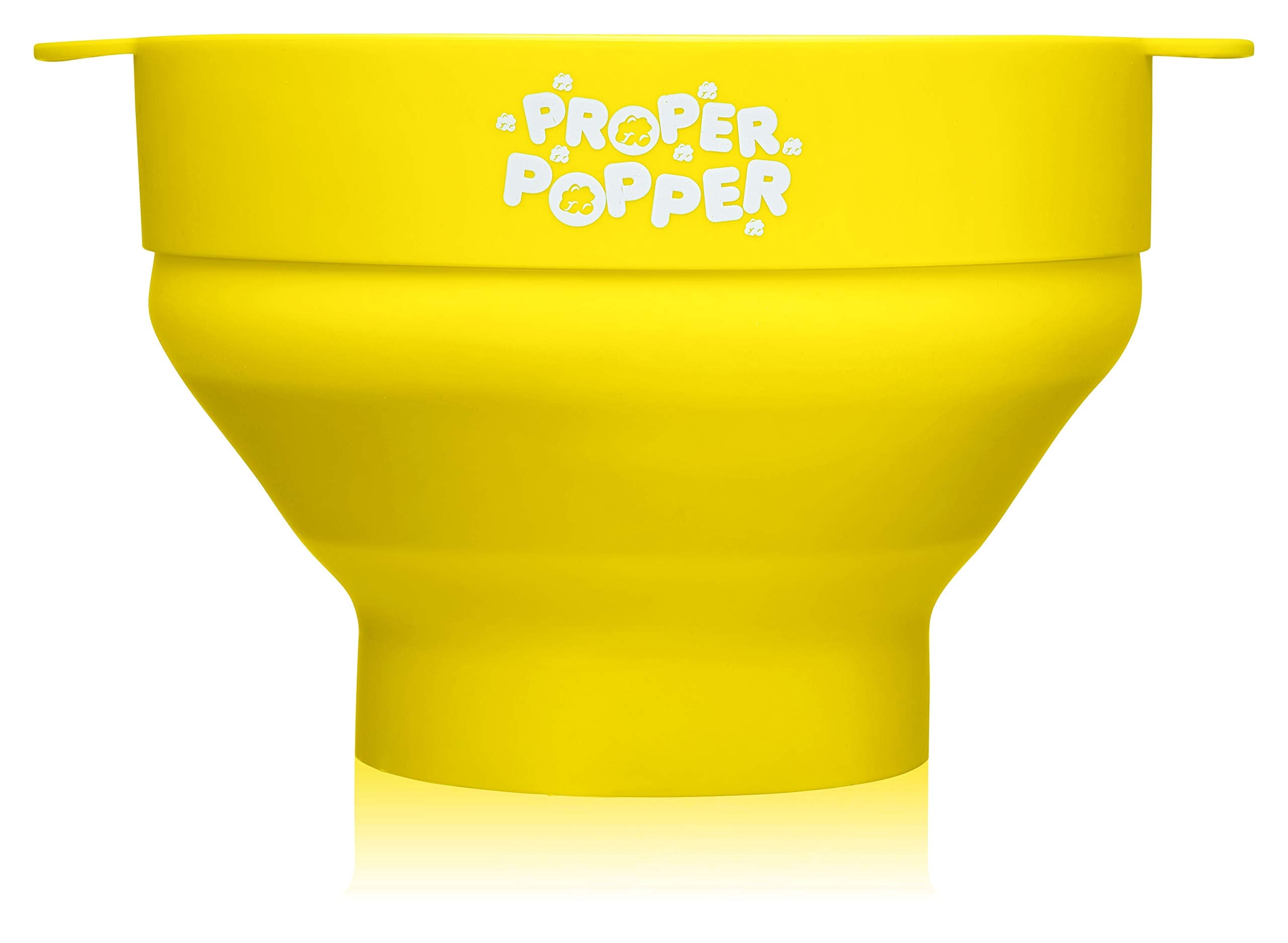 The Original Proper Popper Microwave Popcorn Popper, Silicone Popcorn Maker, Collapsible Bowl BPA Free & Dishwasher Safe - (Aqua)