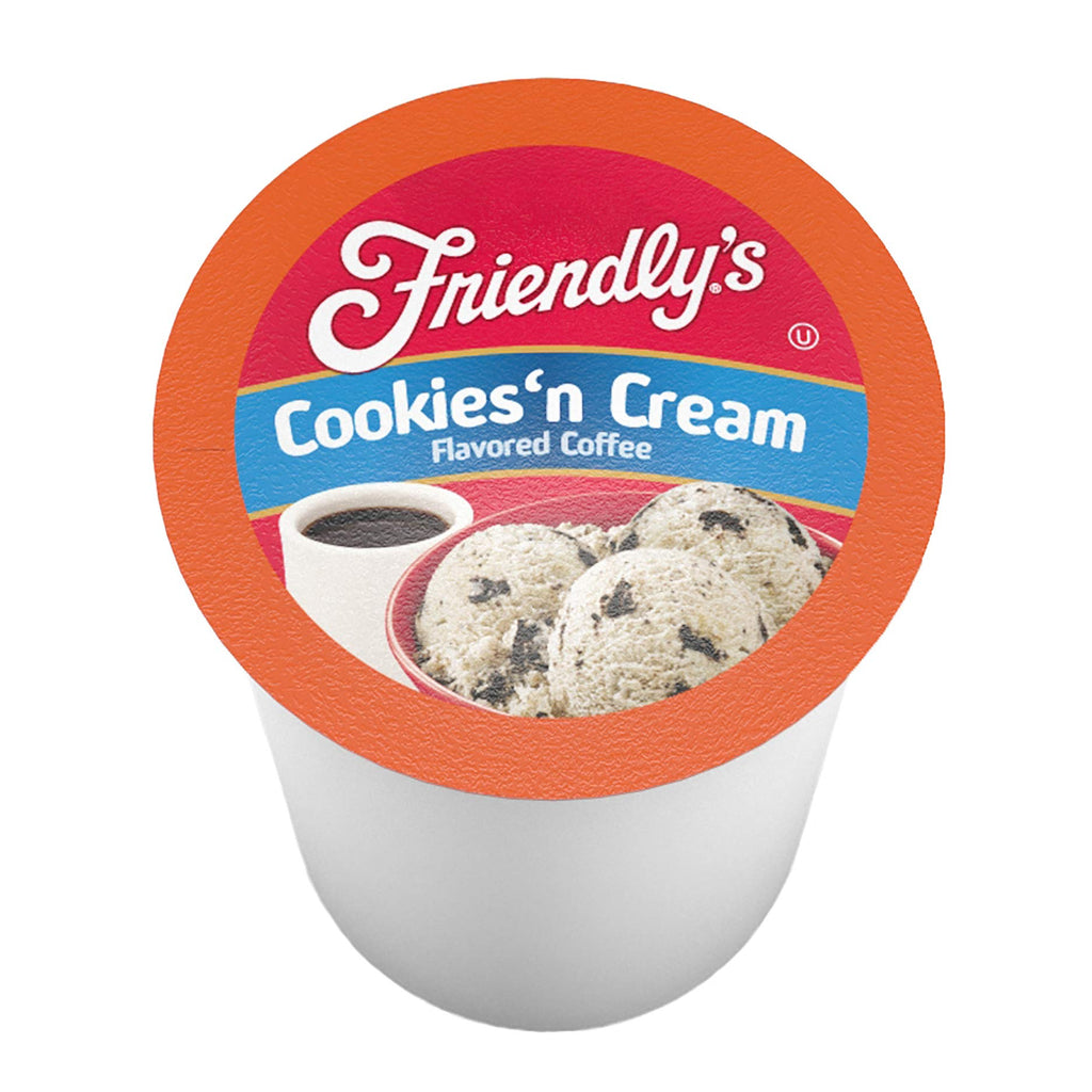 Friendly's Coffee Pods Assorted Flavored Ice Cream Variety Pack Compatible with Keurig K Cup Brewers, Assorted Variety Pack, 40 Count (Pack of 1)
