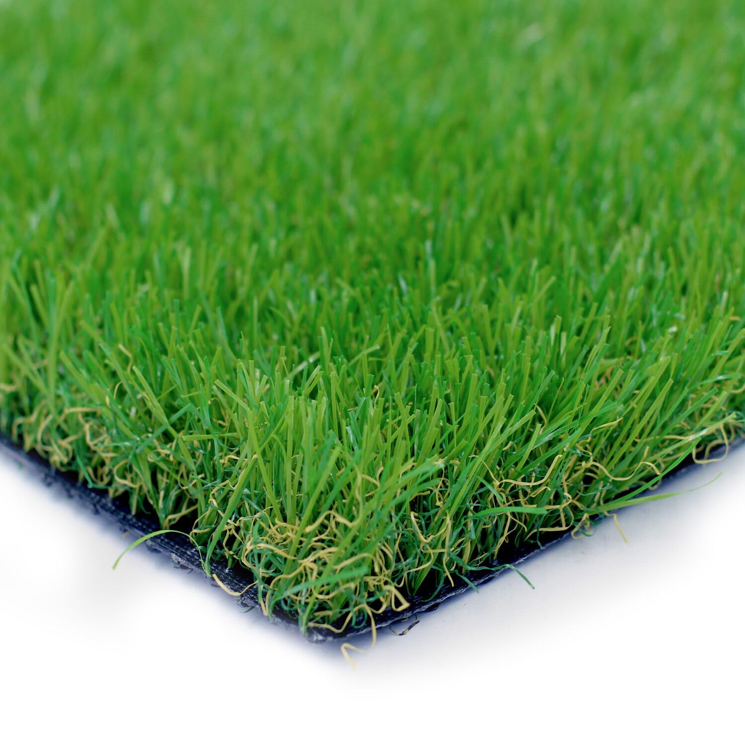 Petgrow Realistic Artificial Grass Turf 1FTX5FT(5 Square FT)- 1.38 Inch Thick Fake Faux Grass Pet Dog Mat Pad - Astroturf Synthetic Grass Drain Holes Indoor Outdoor Garden Landscape Balcony
