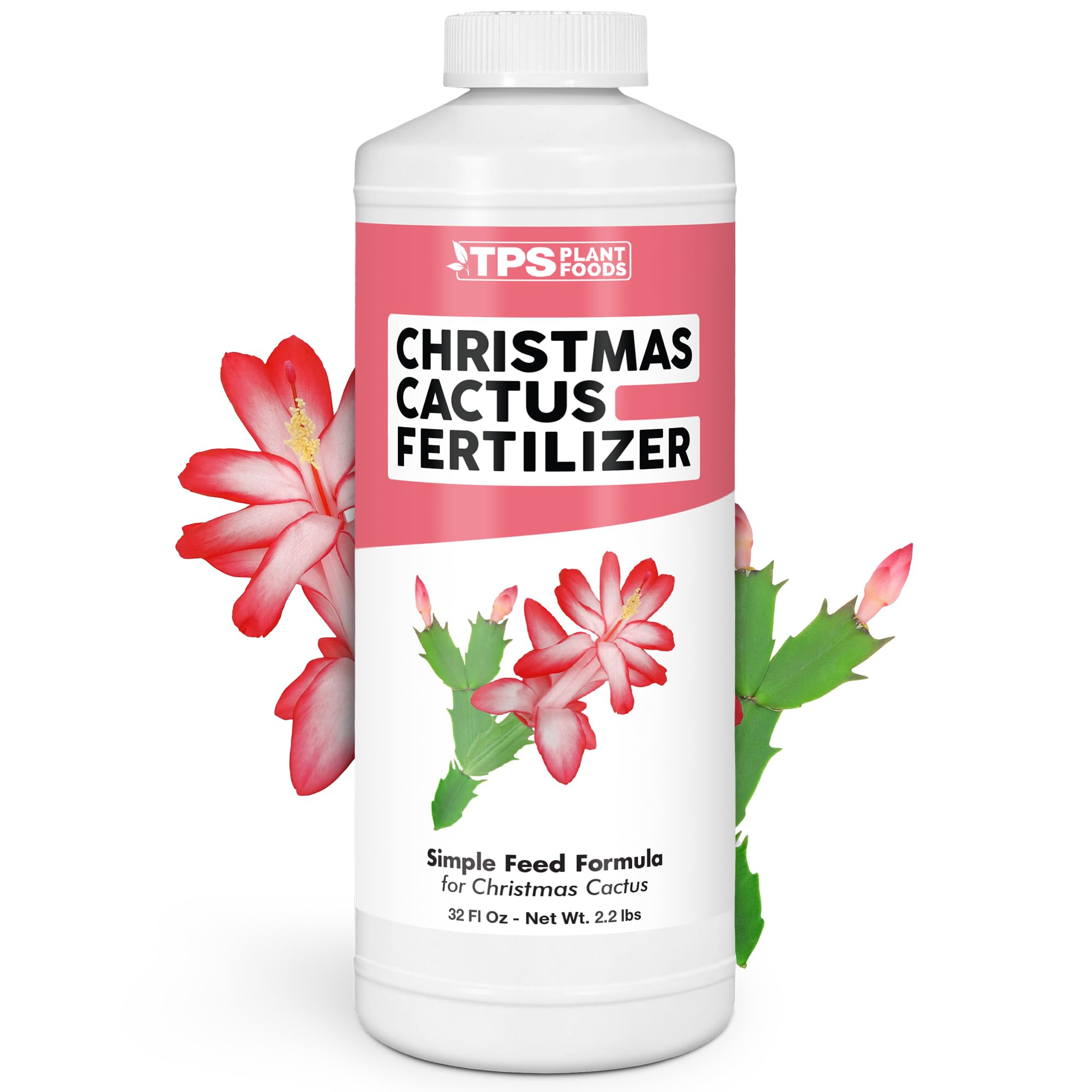 Christmas Cactus Fertilizer – Liquid Plant Food for More Blooms, Brighter Flower Color & Stronger Root Development, 8 oz
