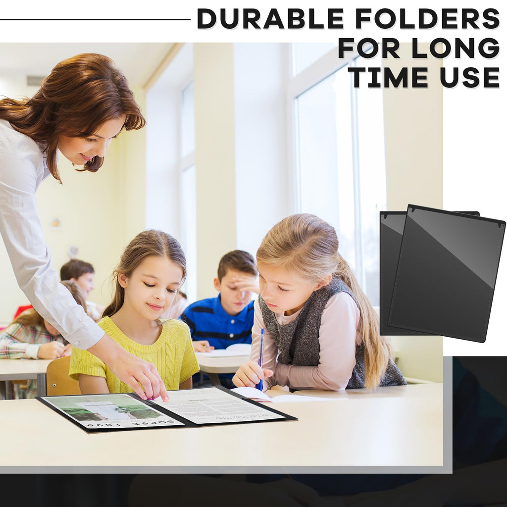 Henoyso 72 Pcs Plastic Take Home Folders with 2 Pockets Parent Teacher Classroom Communication Homework Folder for Students Parent Teacher Connect (Blue)
