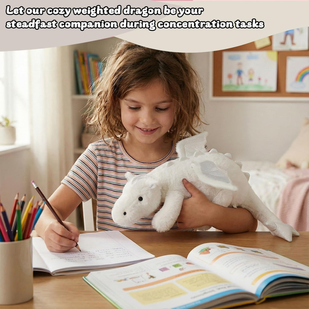YOUBLEK 27.5 in 2Lb Weighted Stuffed Animals,Cute Plush Dragon,Weighted Stuff Dinosaur Toy for Kids Adult Gift or Decoration