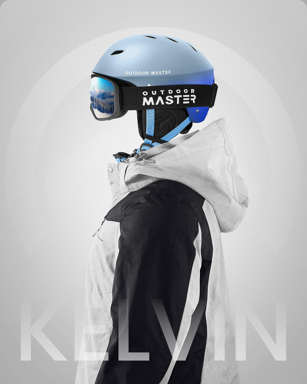 OutdoorMaster Kelvin Ski Helmet - Snowboard Helmet for Men, Women & Youth