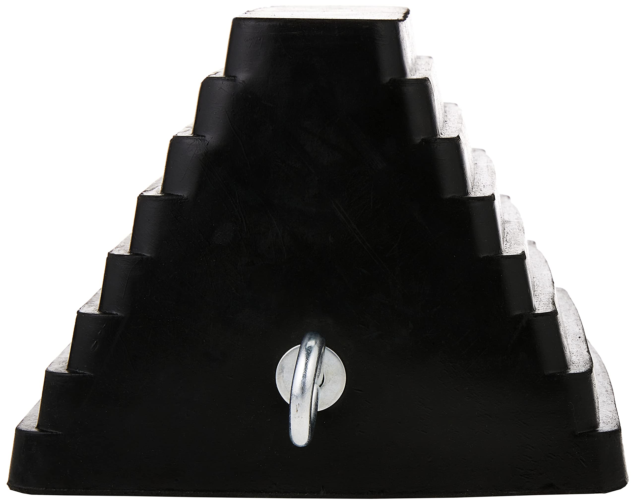 MaxxHaul 70073 Solid Rubber Heavy Duty Wheel Chock with Eyebolt (Pack of 2)