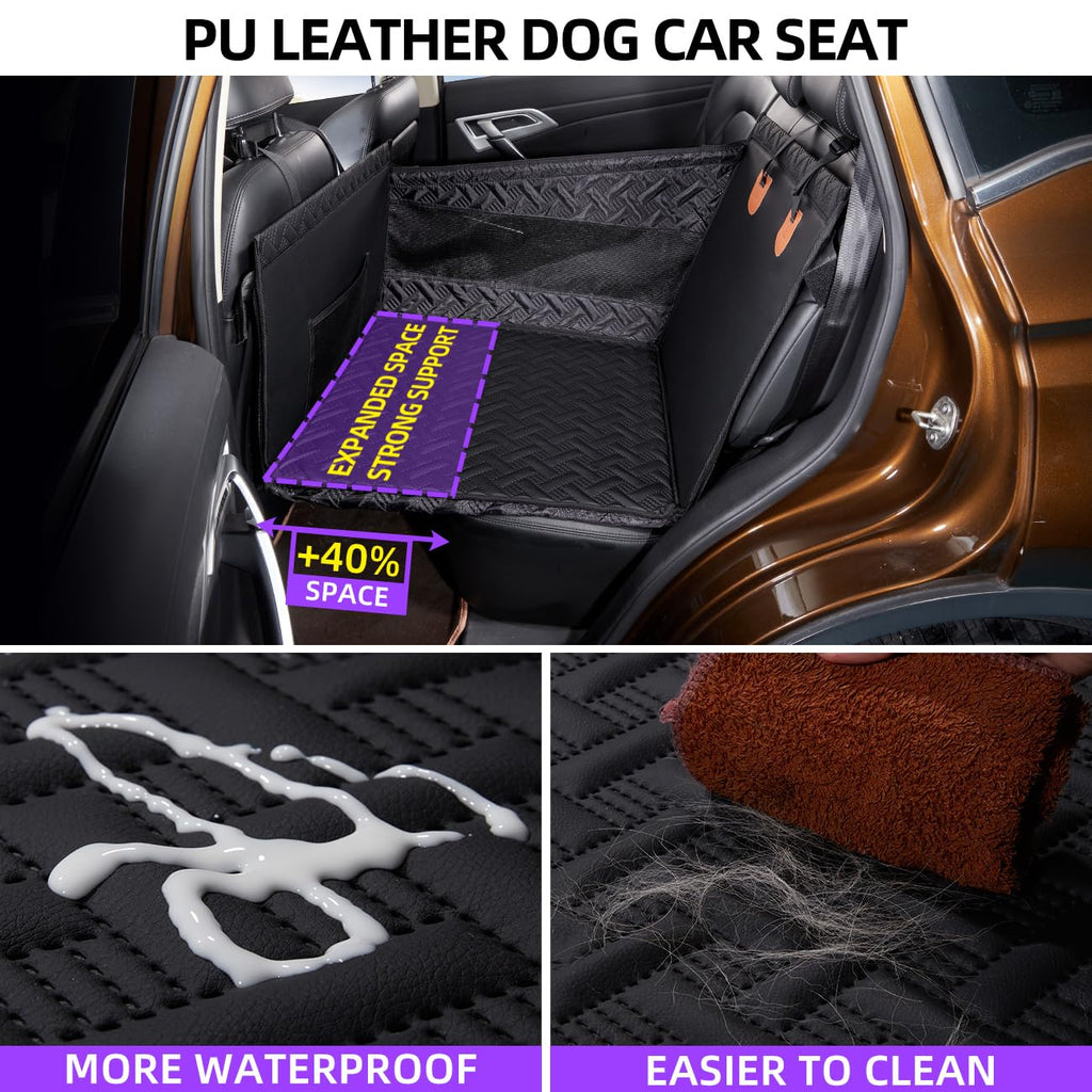 TKYZ Medium Dog Car Seat,Back Seat Extender for Dogs,Waterproof Large Dog Seat Cover for Backseat, Pet Bed for Car Hammock(Black-s)