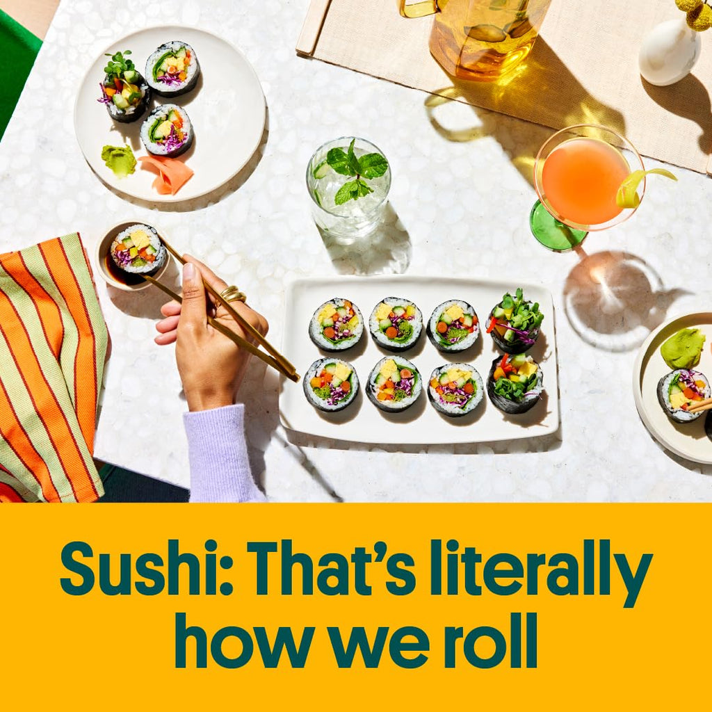 Gimme Seaweed Sushi Nori Premium Organic Roasted Seaweed Sheets, Keto, Vegan, Gluten-Free, Restaurant-style Sushi Nori Sheets 0.81 Ounce (Pack of 1)