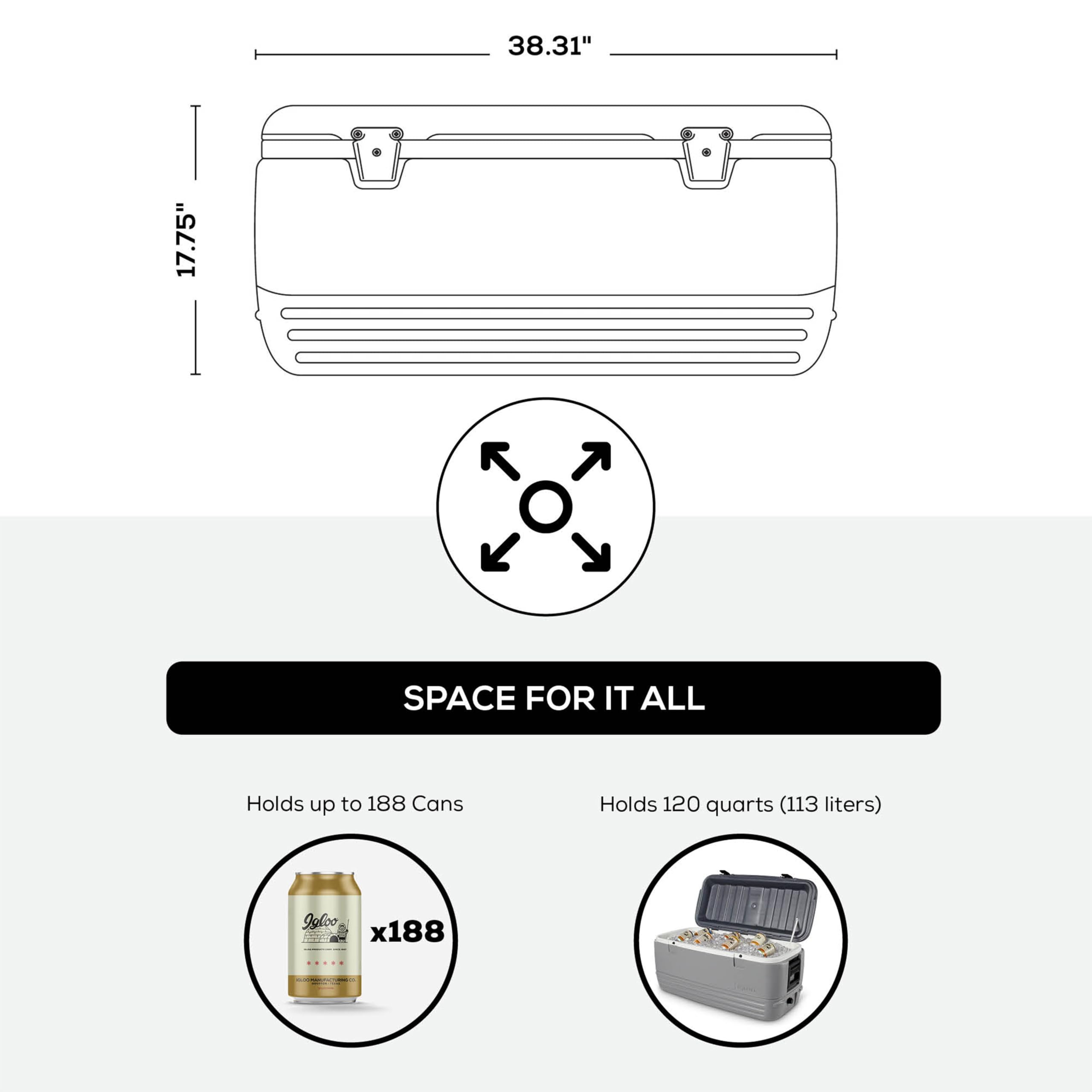 Igloo Hard Cooler | Polar & Party Bar Series | Insulated Ice Chests