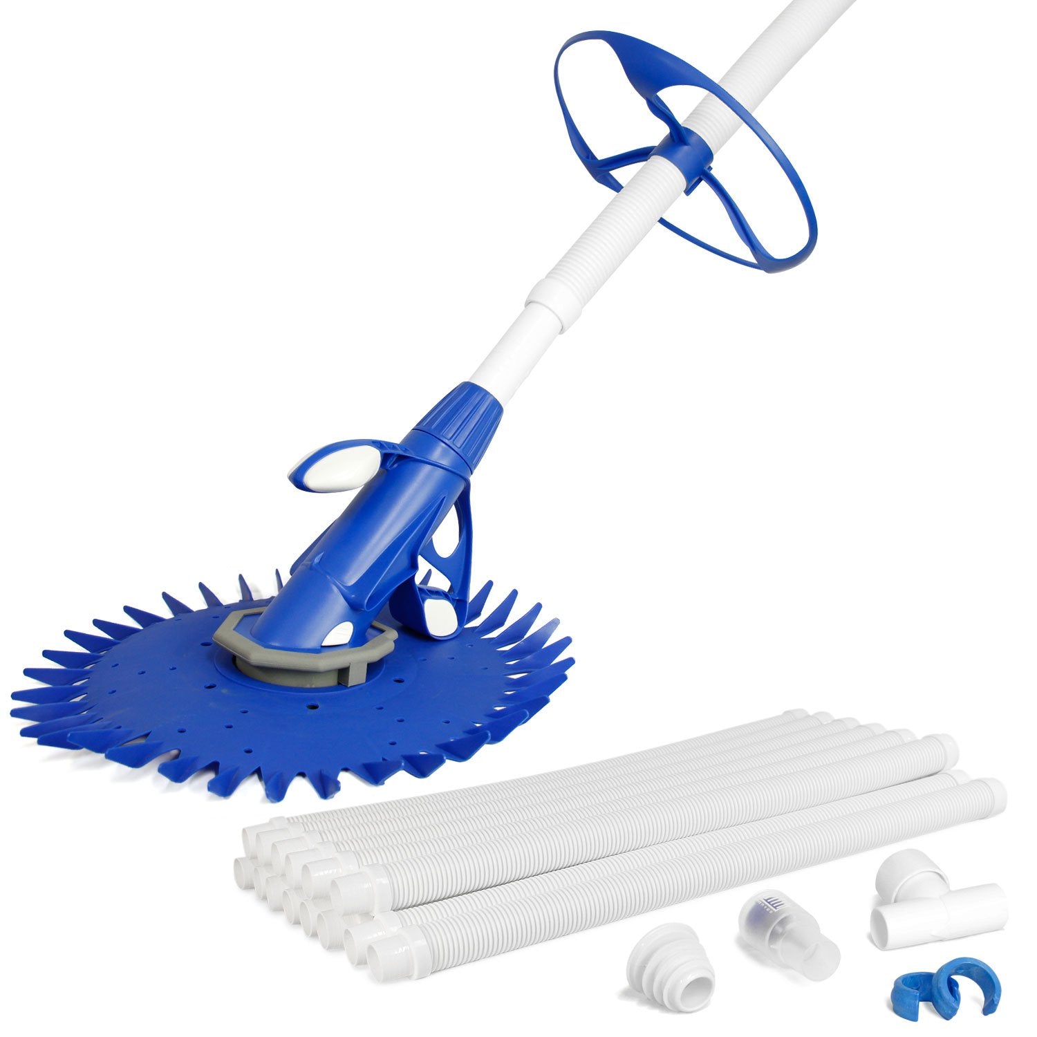 U.S. Pool Supply Octopus Suction Pool Cleaner, Inground Automatic Pool Vacuum Cleaner with Hose - Swimming Sweeper Vac Cleaning Suction-Side Cleaners - Auto Creepy Sweeps Removes Debris, Leaves Cleans