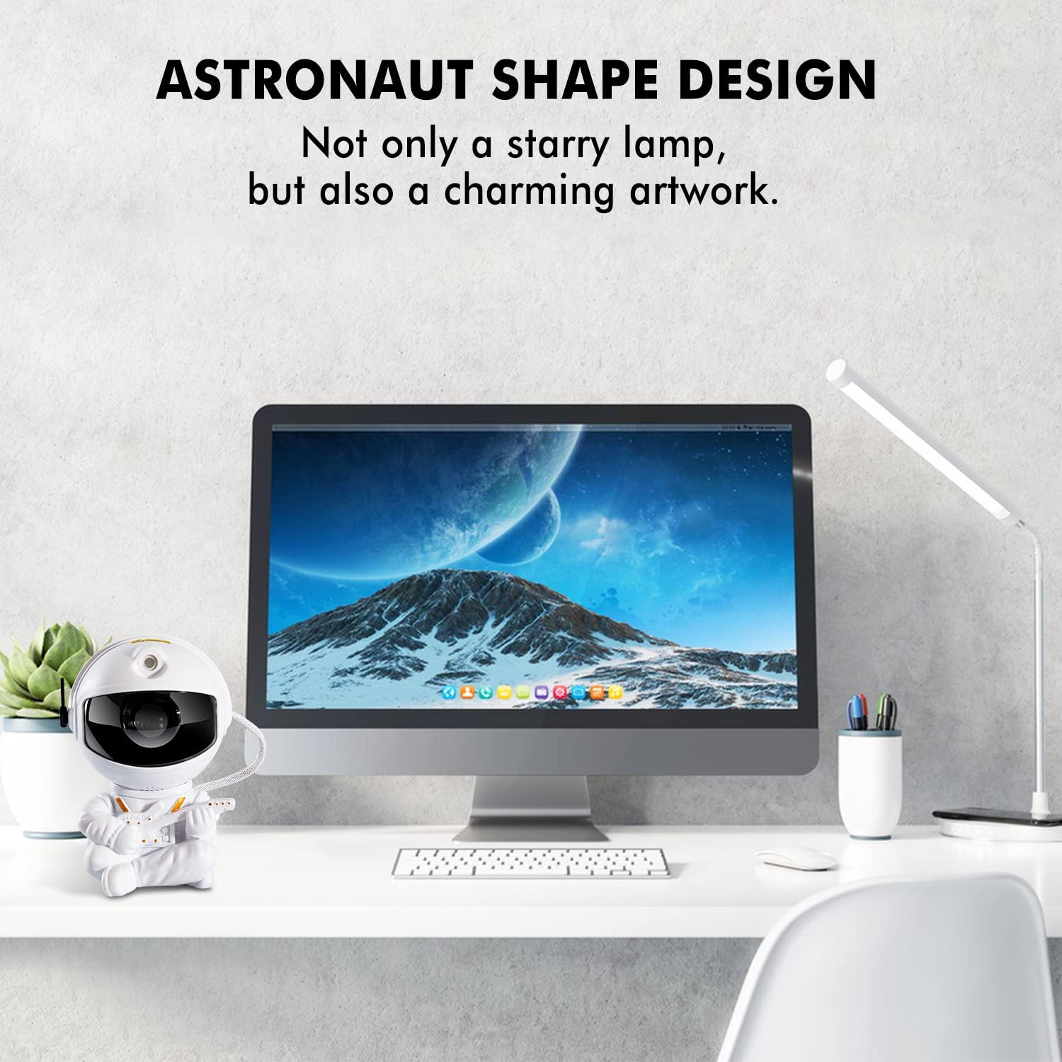 SHJQJJLBCQ Galaxy Projector, Astronaut Star Projector, Kids Night Light for Bedroom, Adult Playroom,Ceiling, Room Decoration