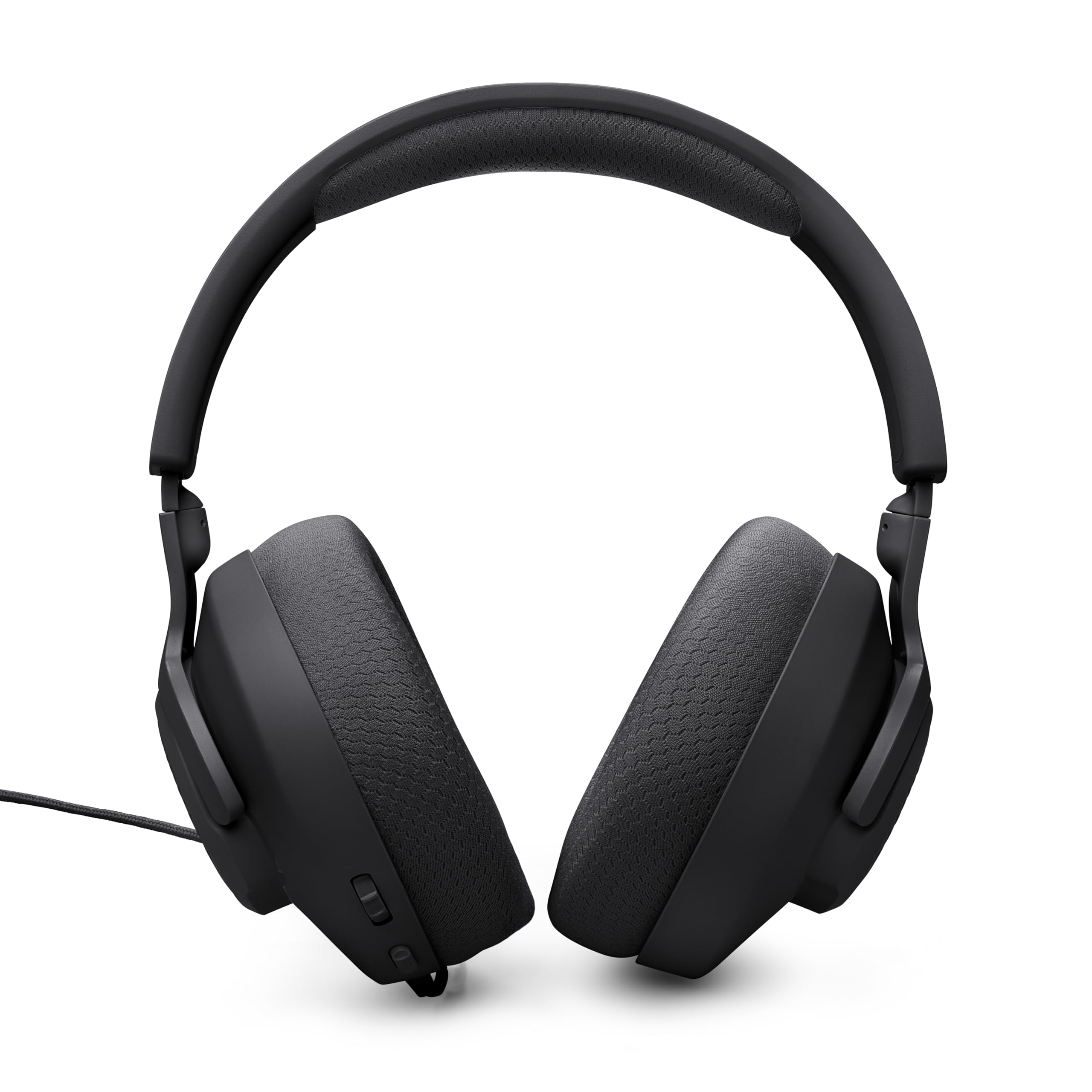 JBL Quantum 100M2 - Wired Over-Ear Gaming Headset with omnidirectional, Detachable mic with Mute Option and Fabric-Covered Memory Foam Ear Cushions, Compatible with All Platforms (Black)