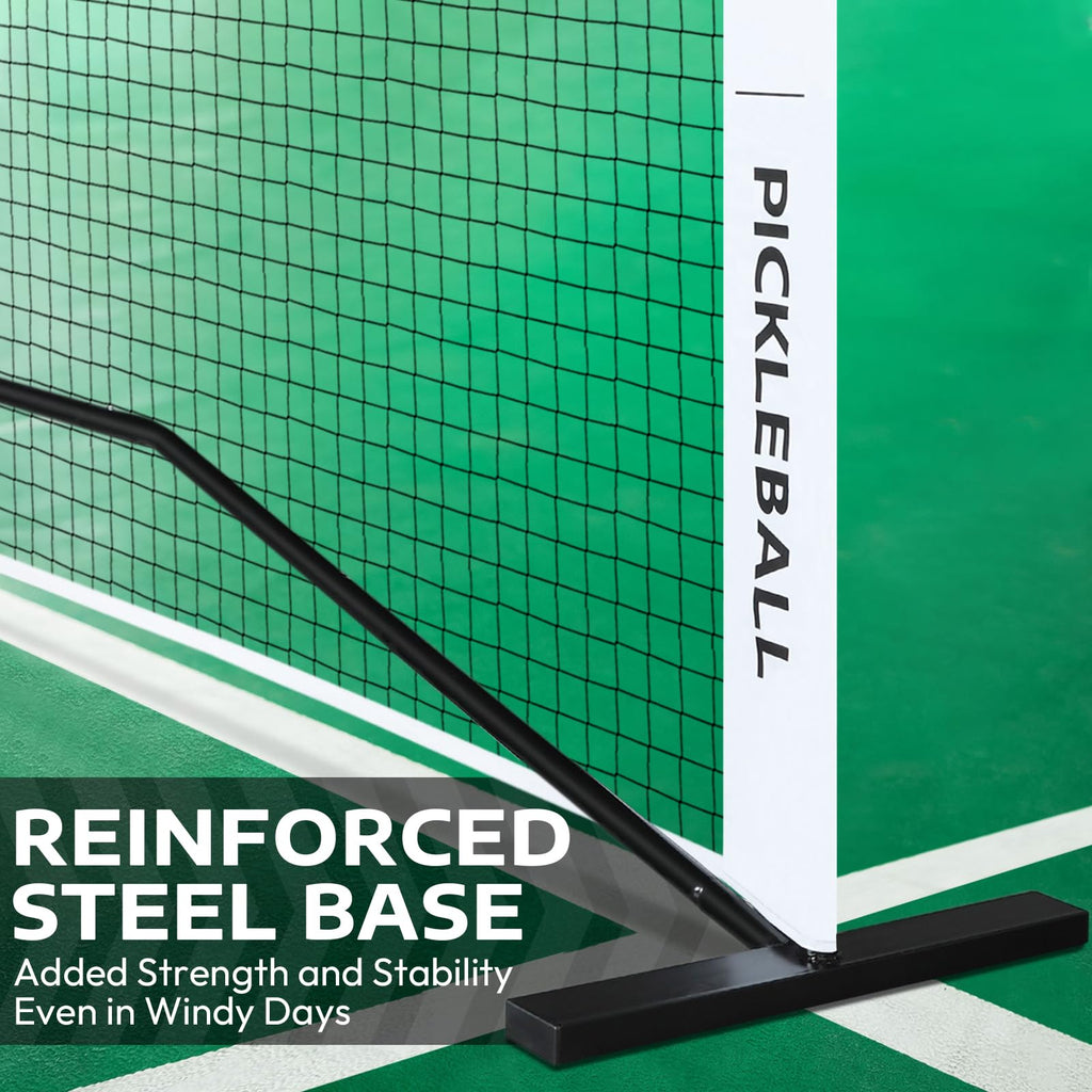 A11N SPORTS Designed for All Weather Conditions with Steady Metal Frame and Strong PE Net, Regulation Size Net with Carrying Bag- 22’ Wide x 36” Tall, Indoor/Outdoor Use