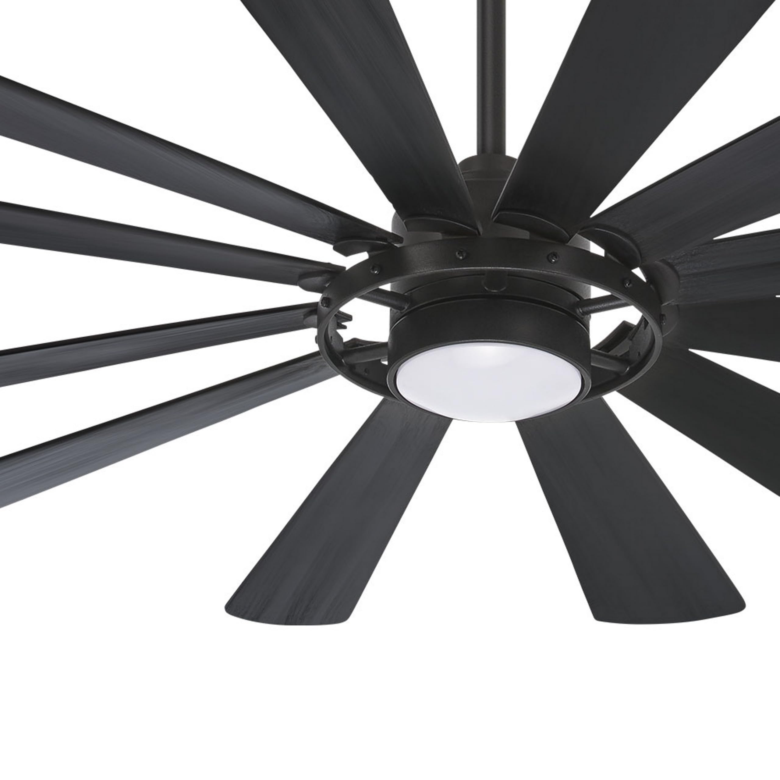 Minka-Aire F870L-ORB 65" Windmolen Outdoor Smart Ceiling Fan with LED Light and Remote Control, Oil Rubbed Bronze